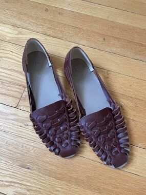 Nisolo Huarache Sandals, Size 11, Brandy